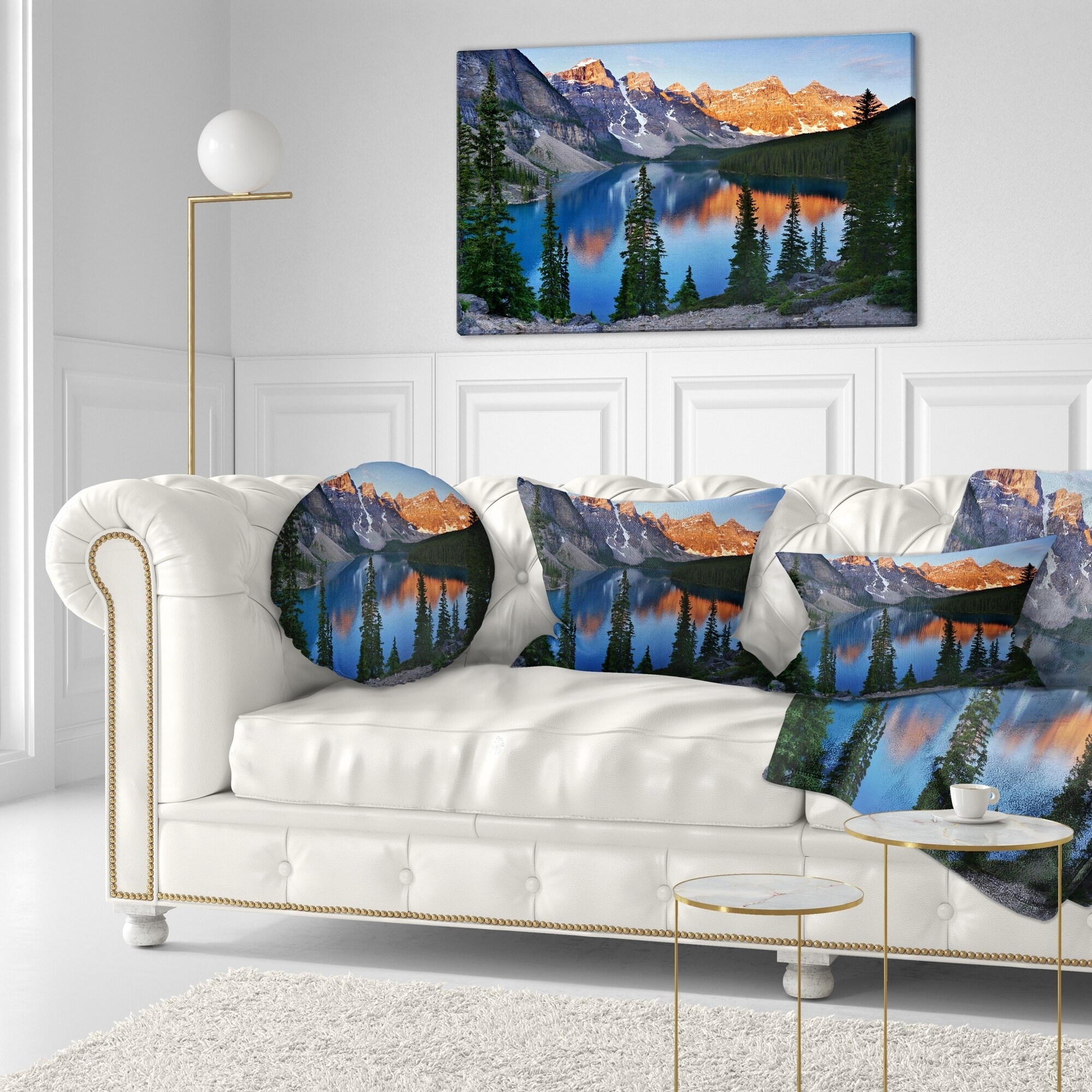 Designart 'Beautiful Moraine Lake Canada' Landscape Printed