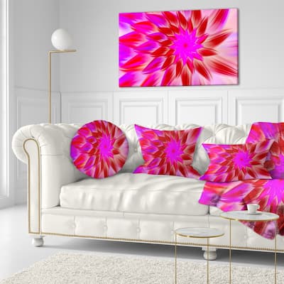 Designart 'Beautiful Pink Flower Petals' Floral Throw Pillow