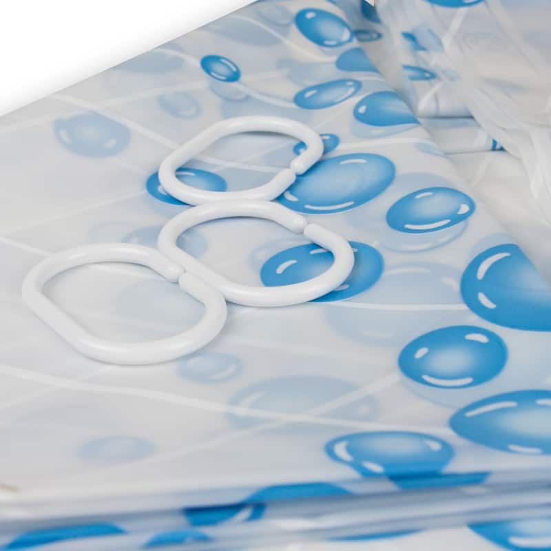 InStyleDesign Bubble Shower Curtain 71" x 71"