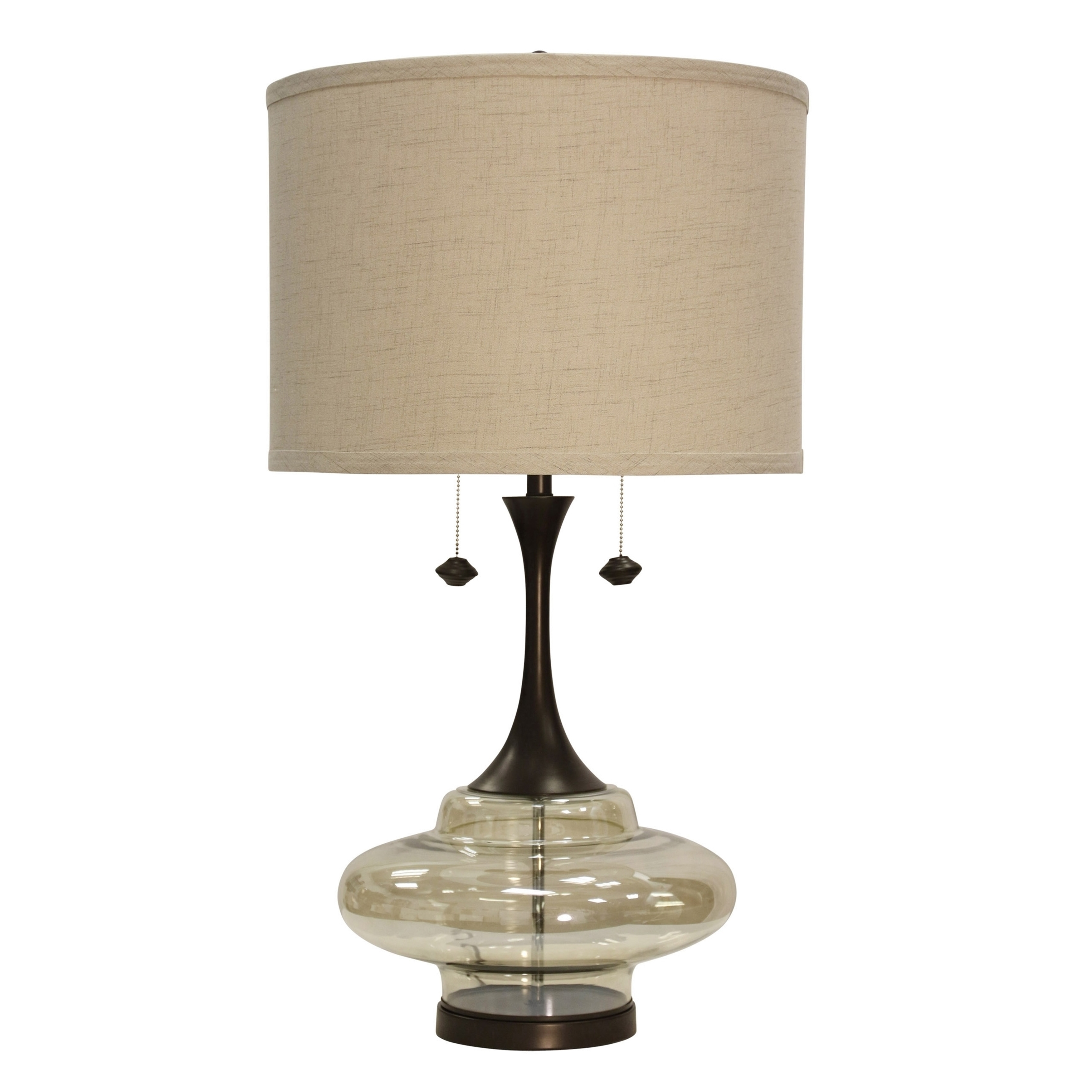 Stylecraft Weimer Dark Brown Table Lamp Beige Hardback Fabric Shade Overstock 20953745