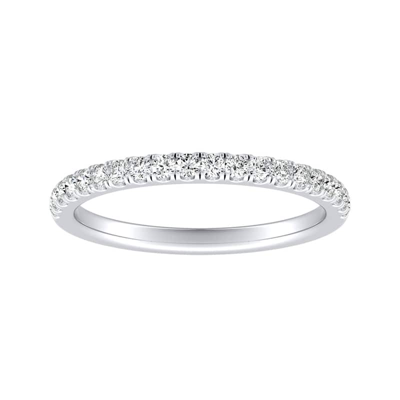 Auriya 1/3ctw Classic Round Diamond Wedding Band Platinum