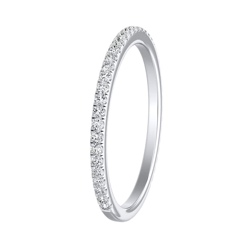 Auriya Platinum 1/5ctw Stackable Diamond Wedding Band