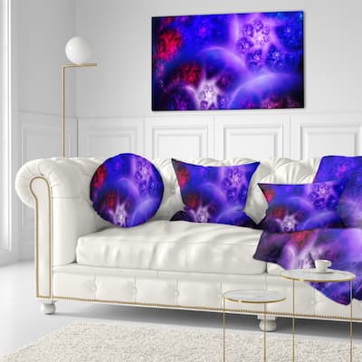 Designart 'Bright Blue Magic Stormy Sky' Abstract Throw Pillow