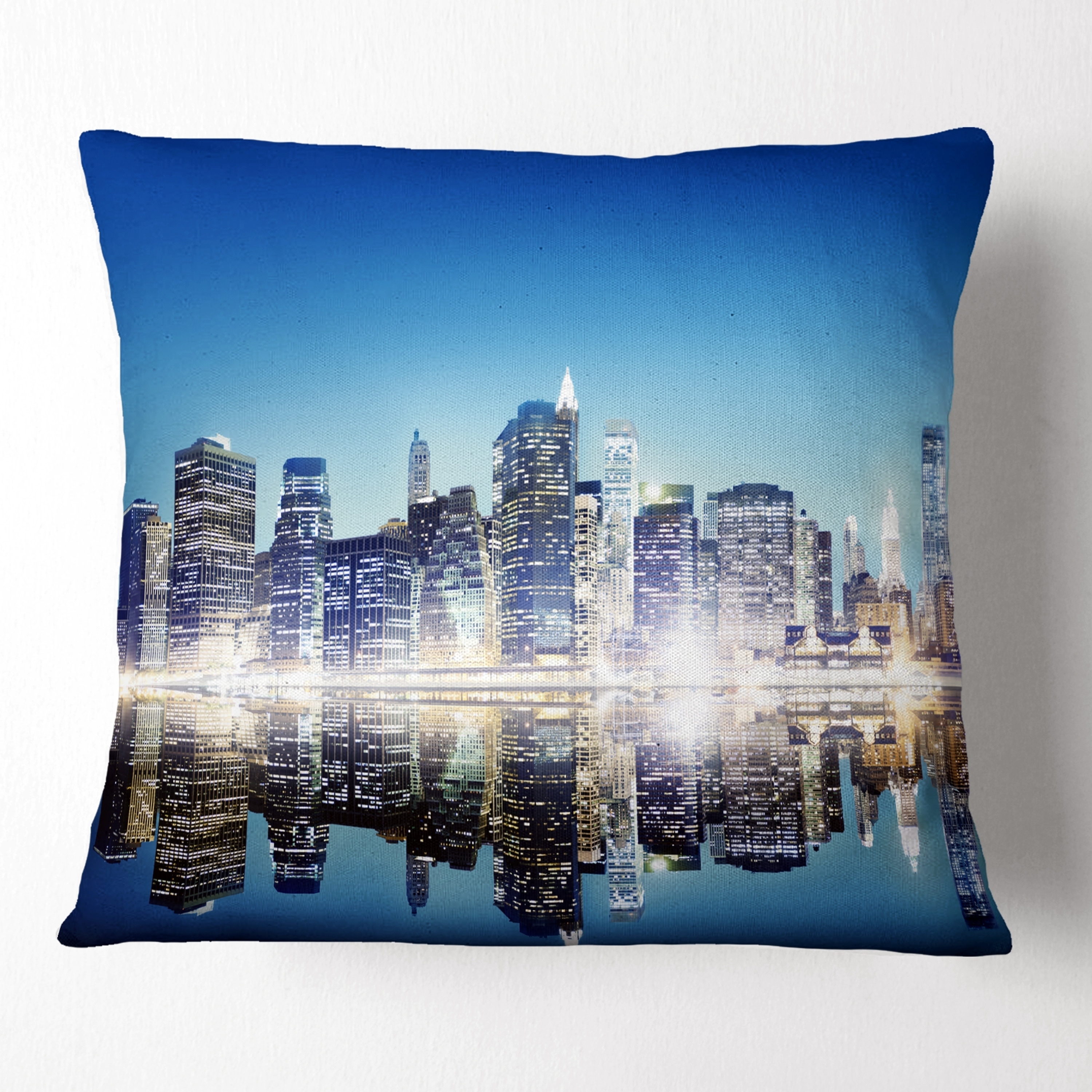 Designart 'Skyscraper on New York City' Cityscape Throw