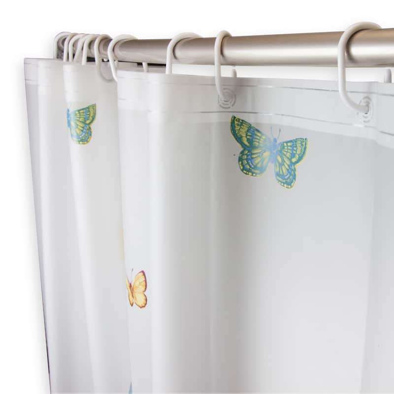 InStyleDesign Butterflies Shower Curtain 71" x 71"