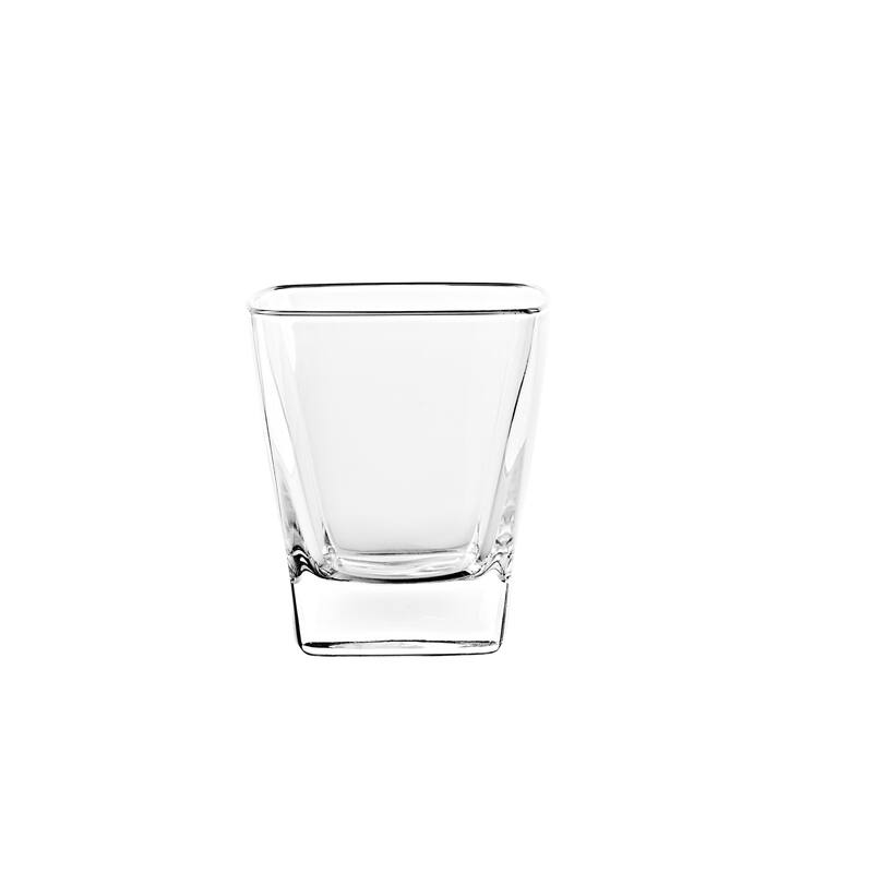 Majestic Gifts Glass D. O.F. Tumblers- Square -11 oz-Made in Europe S/6