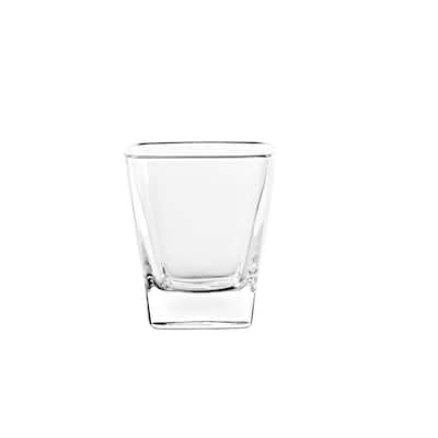 Majestic Gifts Glass D. O.F. Tumblers- Square -11 oz-Made in Europe S/6