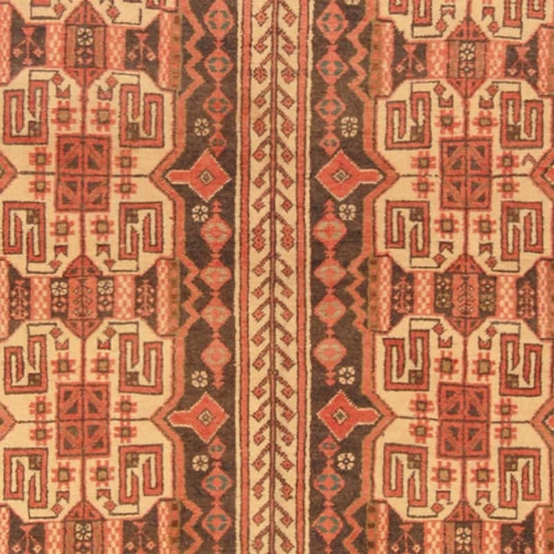 Handmade One-of-a-Kind Turkoman Wool Rug (Afghanistan) - 4'9 x 8'1