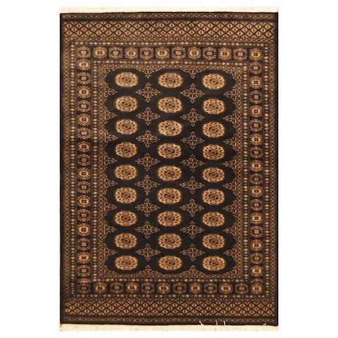 Handmade One-of-a-Kind Bokhara Wool Rug (Pakistan) - 4'2 x 6'