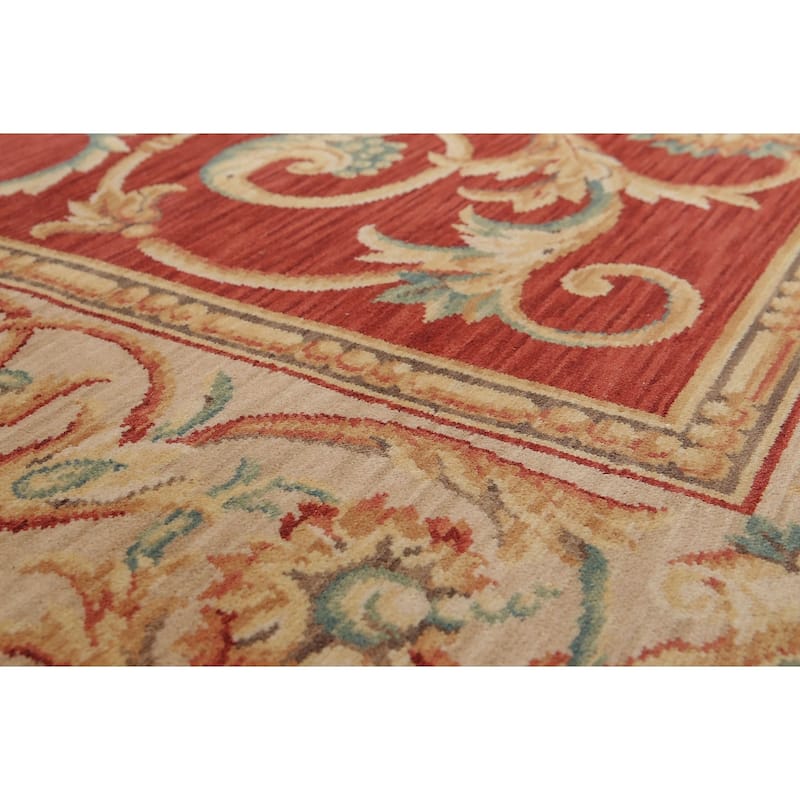 French Savonnerie Full Pile Traditional Hand Knotted Area Rug (9'x12') - 9' x 12'