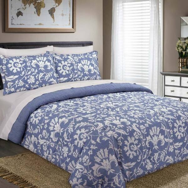 Shop Nouvelle Home Porcelain Reversible Cotton Duvet Set