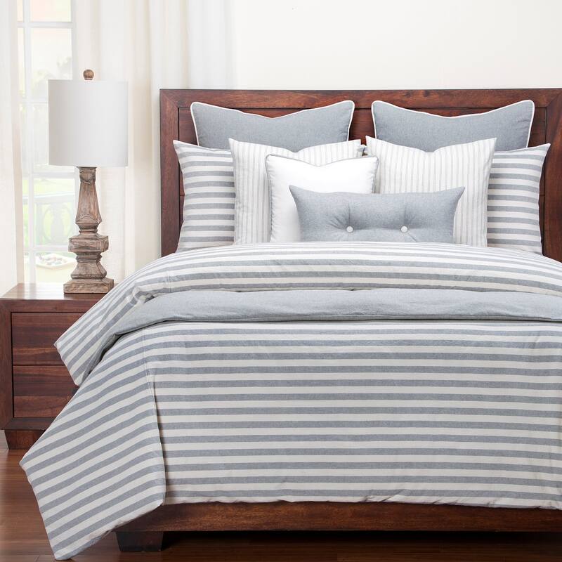 Siscovers Cotton Blend Farmhouse Stripe Duvet and Shams Set
