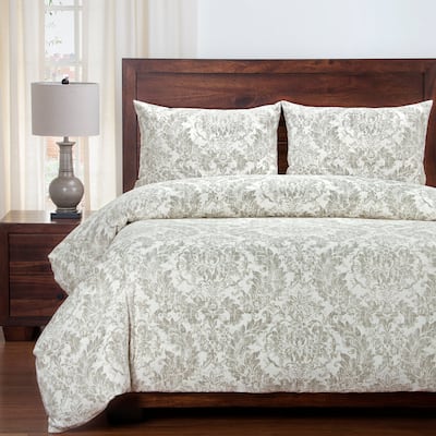 Siscovers Parlour Damask Linen Duvet and Shams Set