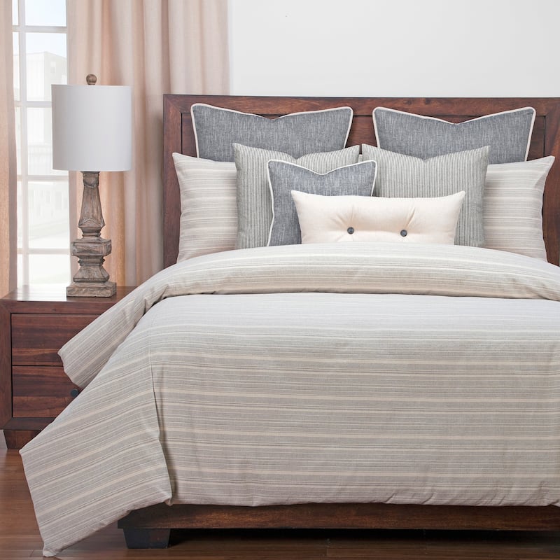 Siscovers Sunwashed Striped Farmhouse Duvet and Shams Set