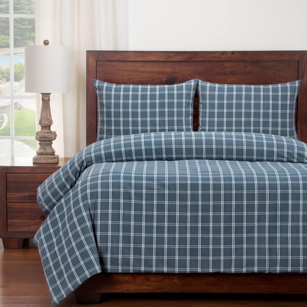 Siscovers Tartan Checked Duvet and Shams Set