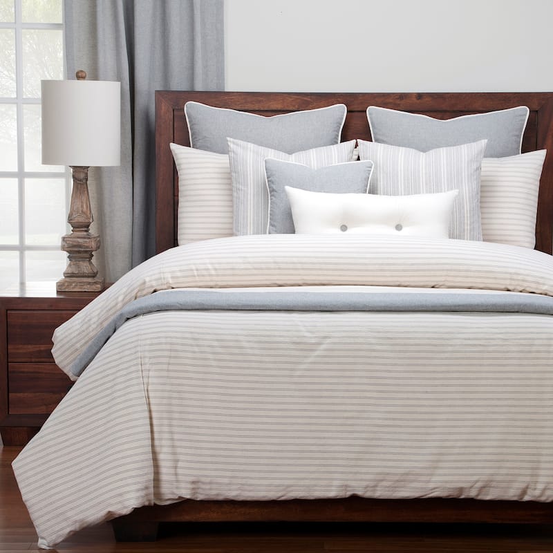 Siscovers Ticking Stripe Farmhouse Duvet and Shams Set