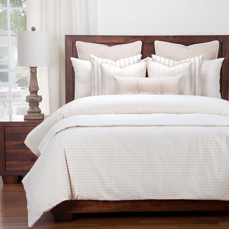 Siscovers Ticking Stripe Farmhouse Duvet and Shams Set