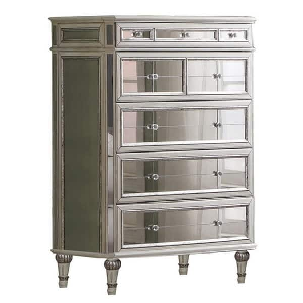 Best Master Furniture Antique Mirror 5 Drawer Chest On Sale Overstock 20957396