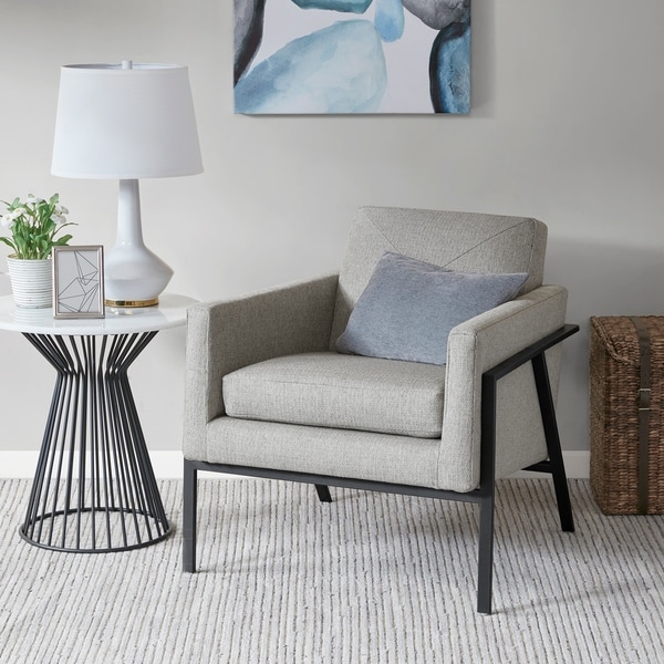 Madison Park Kendrick Grey Accent Chair - Overstock - 20959992