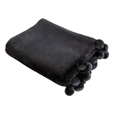 Super Soft Plush Pom Pom Throw