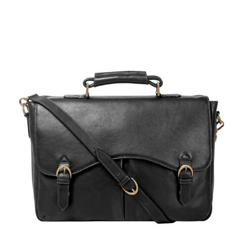 Hidesign Hawkins Leather 15" Laptop Compatible Briefcase Work Bag