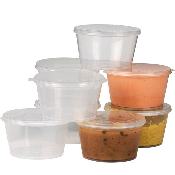 Plastic Condiment Cups With Attached Leak Resistant Lid Clear Plastic Condiment Cups With Attached Leak Resistant Lid Clear Portion Container For Dressings Pills