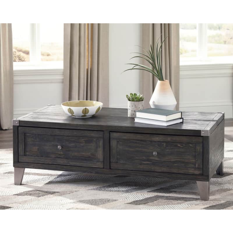 Signature Design by Ashley Todoe Dark Gray Coffee Table with Lift Top