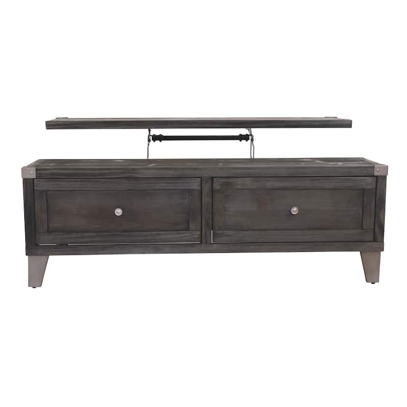 Signature Design by Ashley Todoe Dark Gray Coffee Table with Lift Top