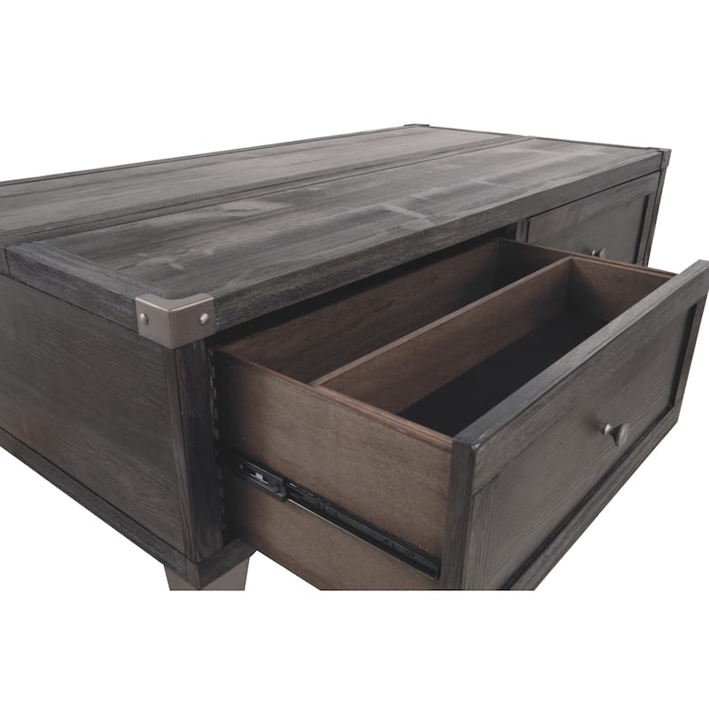 Signature Design by Ashley Todoe Dark Gray Coffee Table with Lift Top
