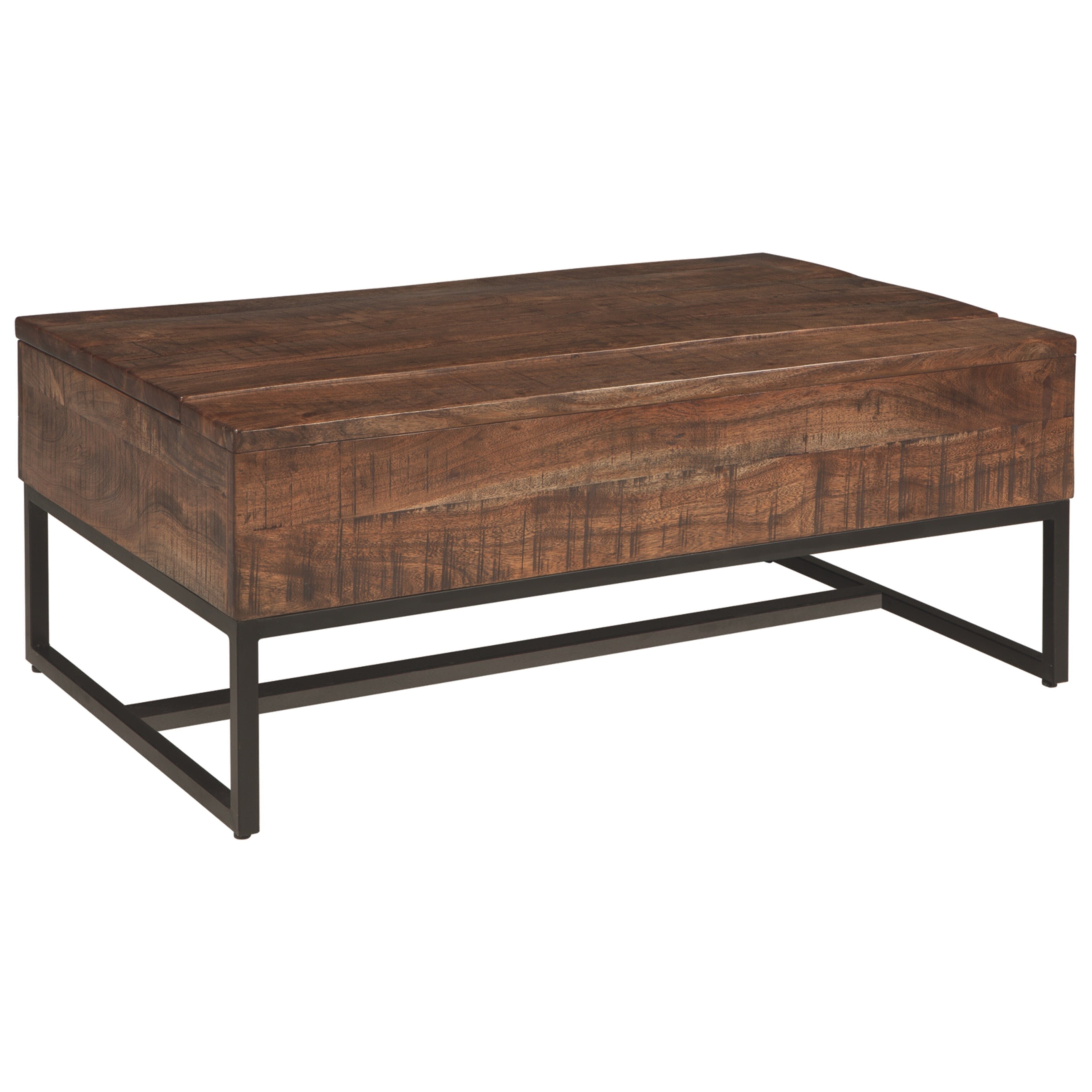 Hirvanton Contemporary Lift Top Tail Table Warm Brown Hirvanton Contemporary Lift Top Tail Table Warm Brown