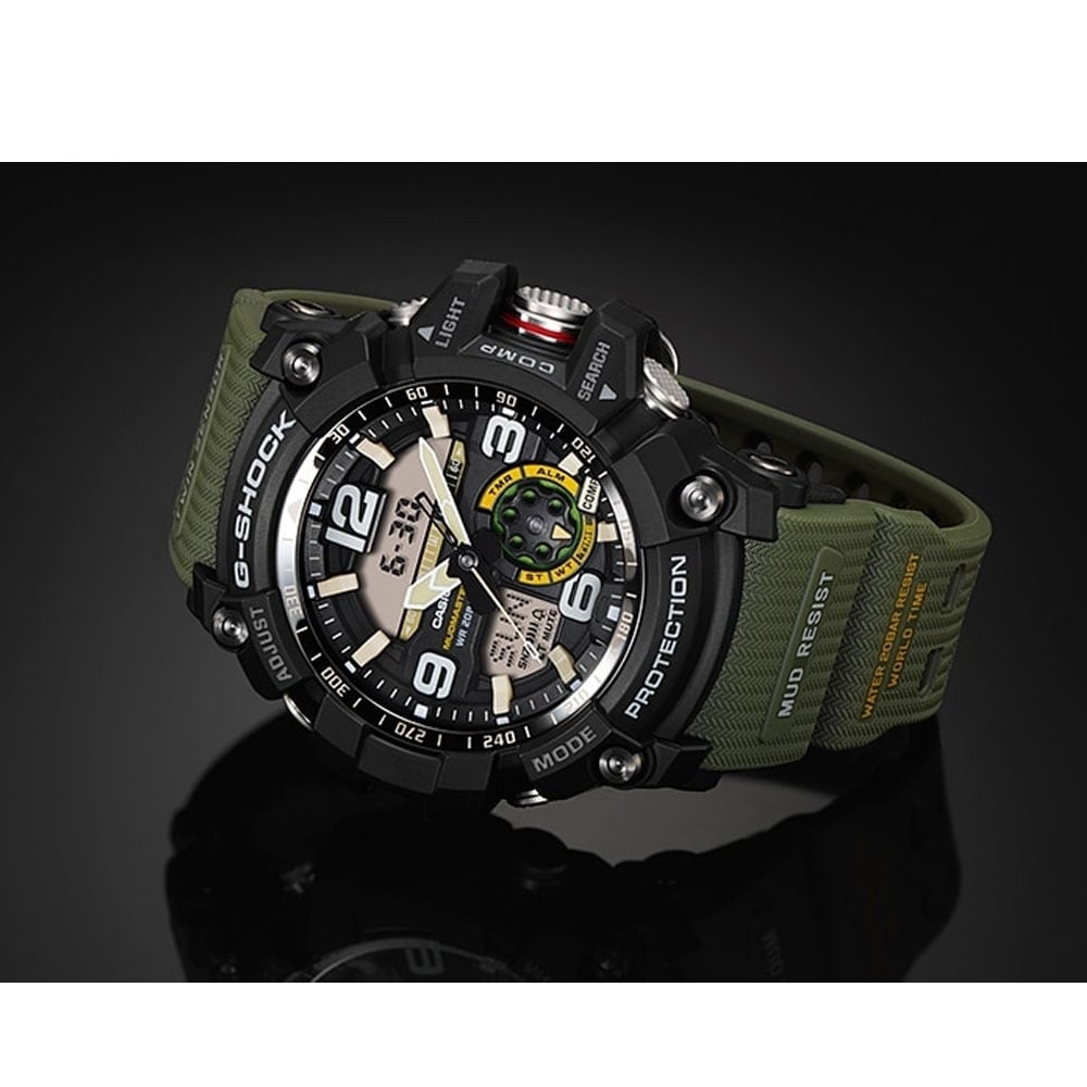 Casio Gg1000 1a3 G Shock Mudmaster Analog Men S Watch Army Green Overstock