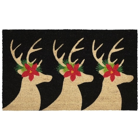 Liora Manne Holiday Antlers Rug (1'6" x 2'6") - 1'6" x 2'6"