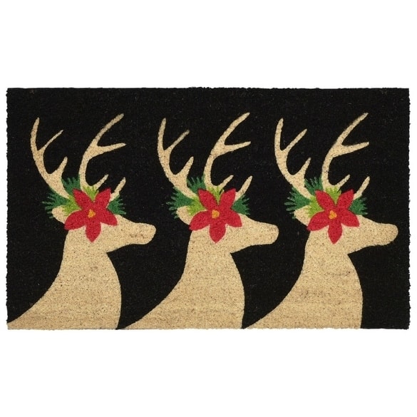 Liora Manne Holiday Antlers Rug (1'6" x 2'6") - 1'6" x 2'6"