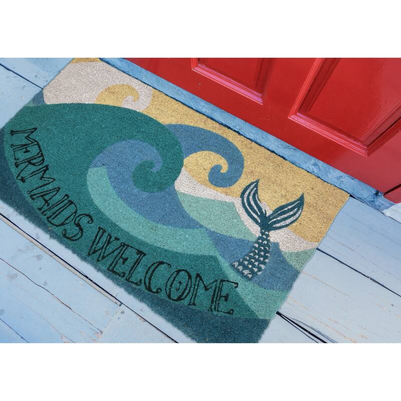 Liora Manne Ocean Queen Coir Welcome Door Mat (1'6" x 2'6")