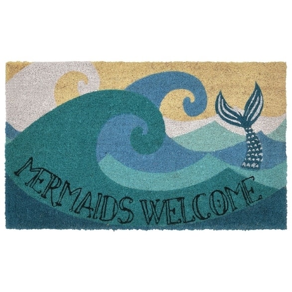 Liora Manne Ocean Queen Coir Welcome Door Mat (1'6" x 2'6")