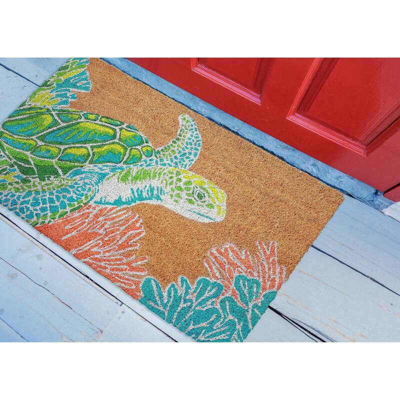 Liora Manne Sea Giant Coir Welcome Door Mat (1'6" x 2'6")