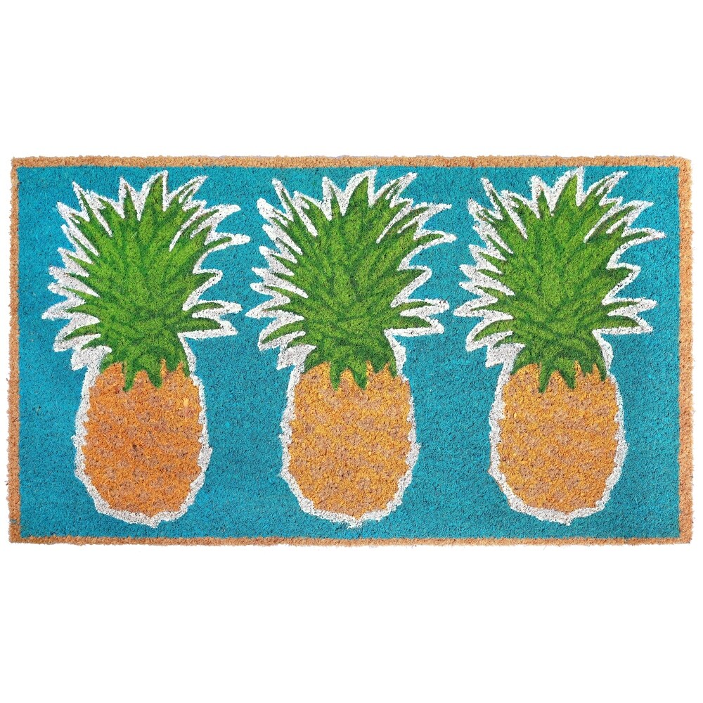 Colorful Pineapples Outdoor Door Mat 2' x 3