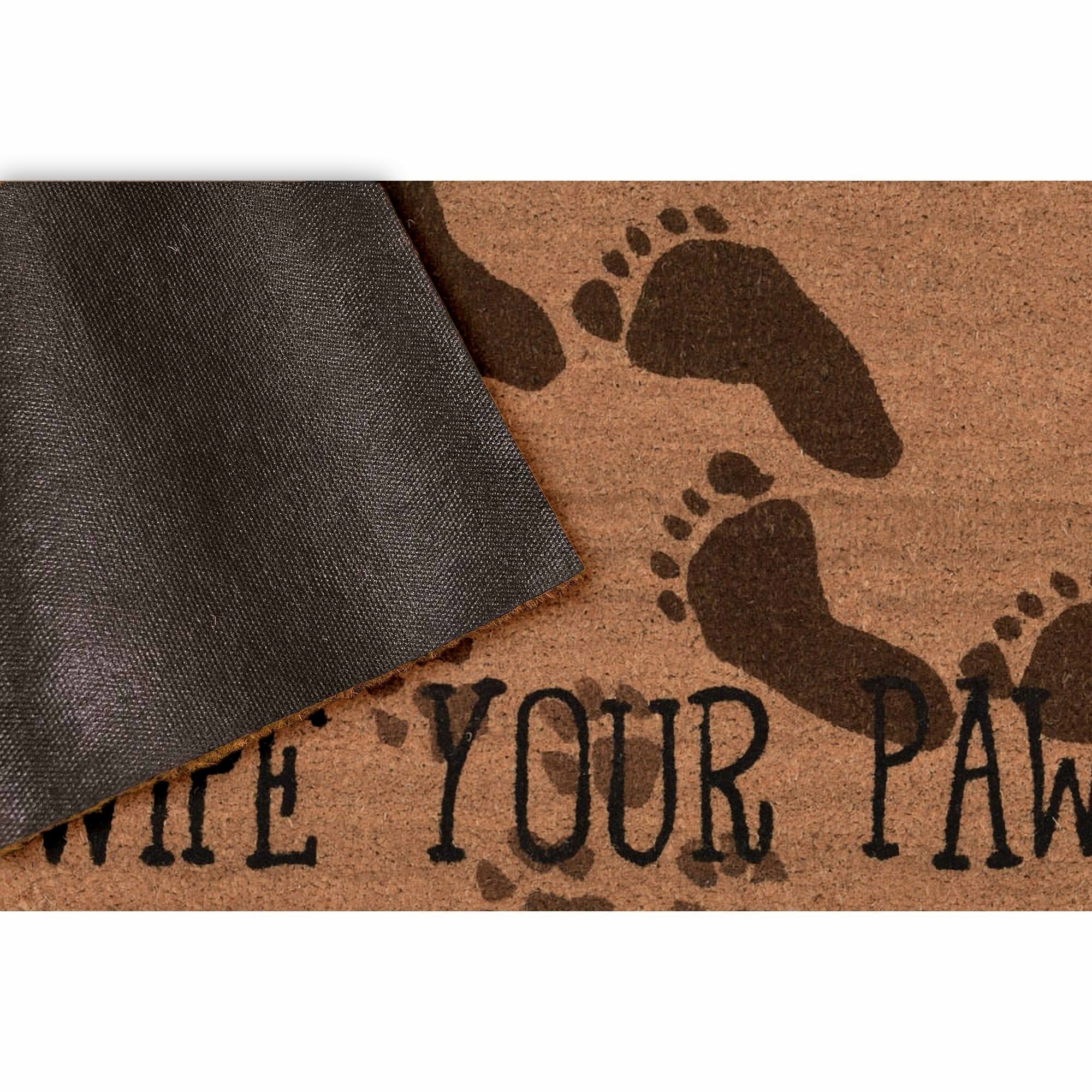 Shop Liora Manne Clean Your Feet Coir Welcome Door Mat 1 6 X 2 6