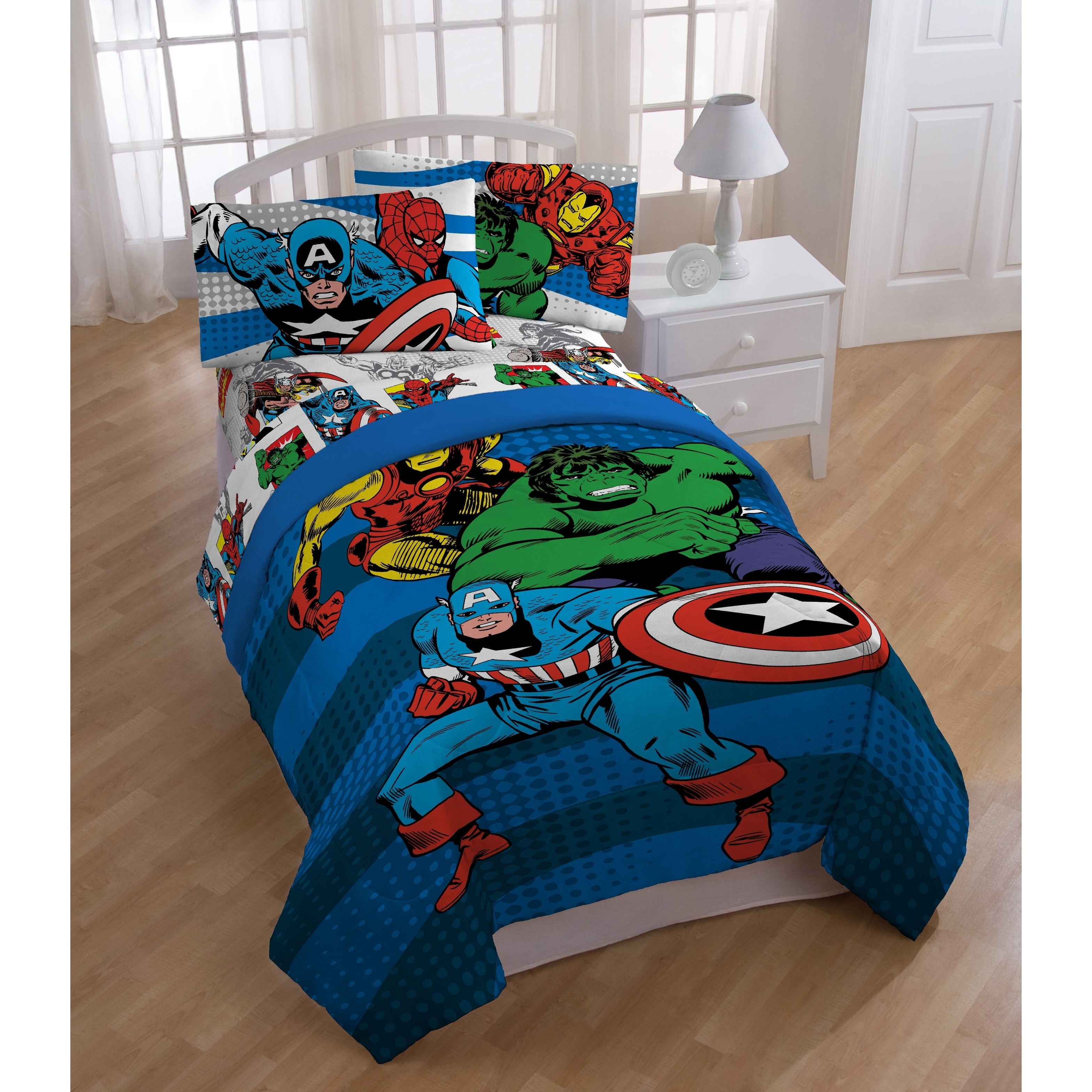 Shop Marvel Comics Good Guys Reversible Oversized Twin Comforter