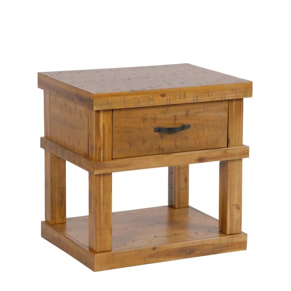 Shop American Furniture Classics Model 521 Wood End Table Night Stand With One Drawer And One Concealed Pistol Drawer Overstock 20967224