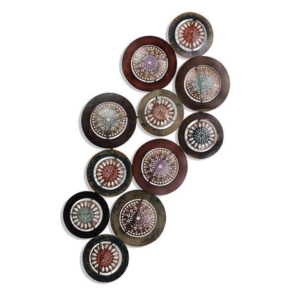 Decorative Metal Circles Welded Wall Art - Overstock - 20968233