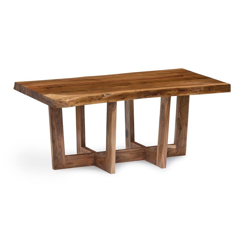 Berkshire Solid Wood Natural Live Edge Lodge Coffee Table