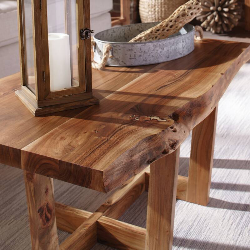 Berkshire Solid Wood Natural Live Edge Lodge Coffee Table