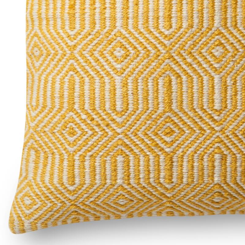 22-inch Indoor/Outdoor Geometric Throw Pillow OR Cover
