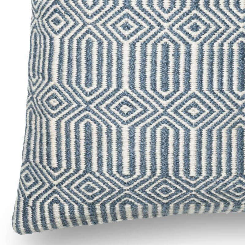 22-inch Indoor/Outdoor Geometric Throw Pillow OR Cover