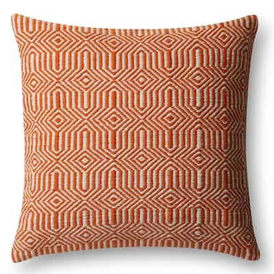 22-inch Indoor/Outdoor Geometric Throw Pillow OR Cover