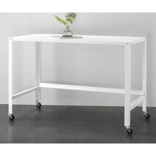 metal console rolling desk