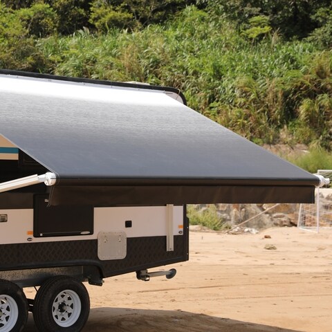 ALEKO Retractable 8'X8' Motorized RV or Home Patio Canopy Awning