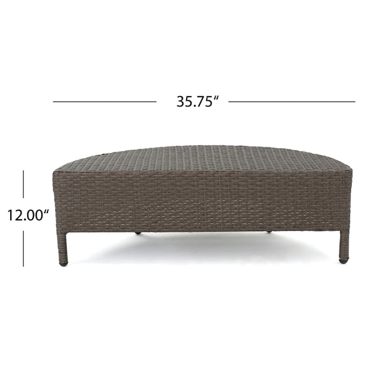 Newton Outdoor 4-seater Sectional Sofa Set by Christopher Knight Home