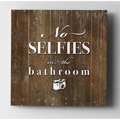 No Selfies - Premium Gallery Wrapped Canvas